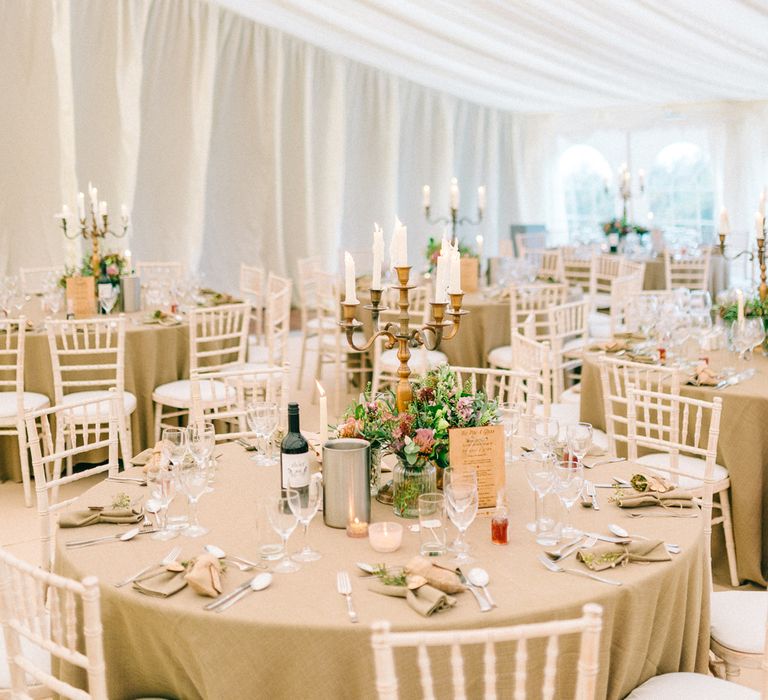 Elegant Classic Winter Wedding In A Marquee With Candles & Olive Trees With Images From Sarah Jane Ethan Photography