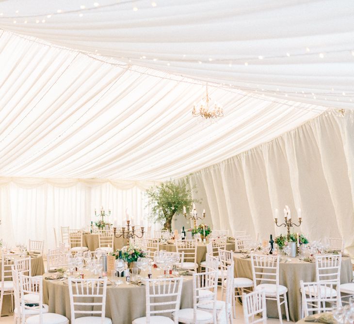 Elegant Classic Winter Wedding In A Marquee With Candles & Olive Trees With Images From Sarah Jane Ethan Photography