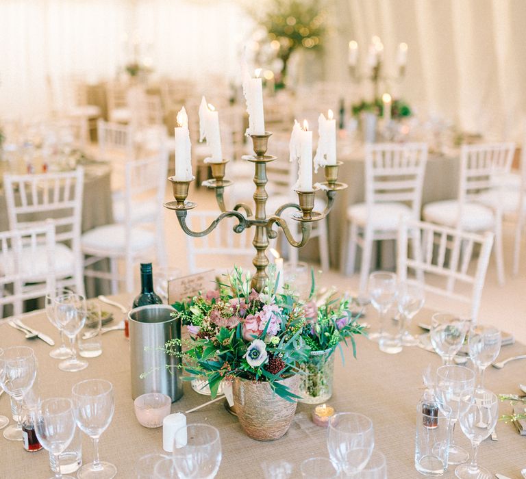 Elegant Classic Winter Wedding In A Marquee With Candles & Olive Trees With Images From Sarah Jane Ethan Photography