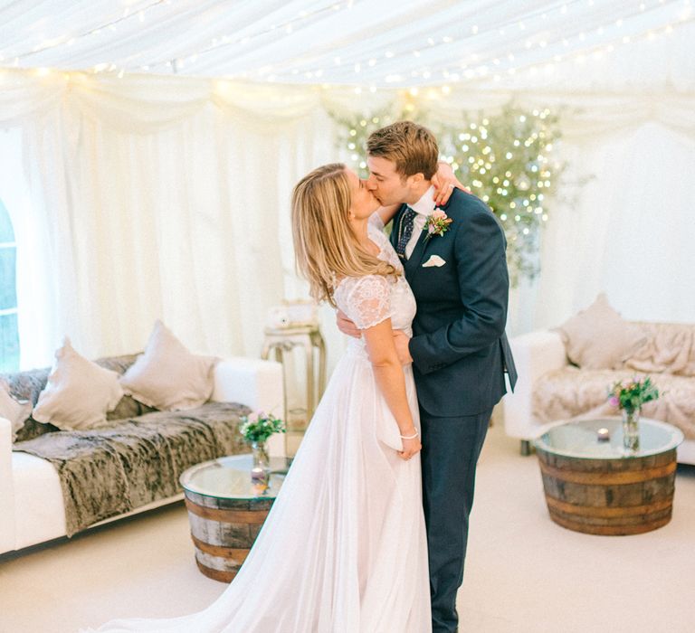 Elegant Classic Winter Wedding In A Marquee With Candles & Olive Trees With Images From Sarah Jane Ethan Photography