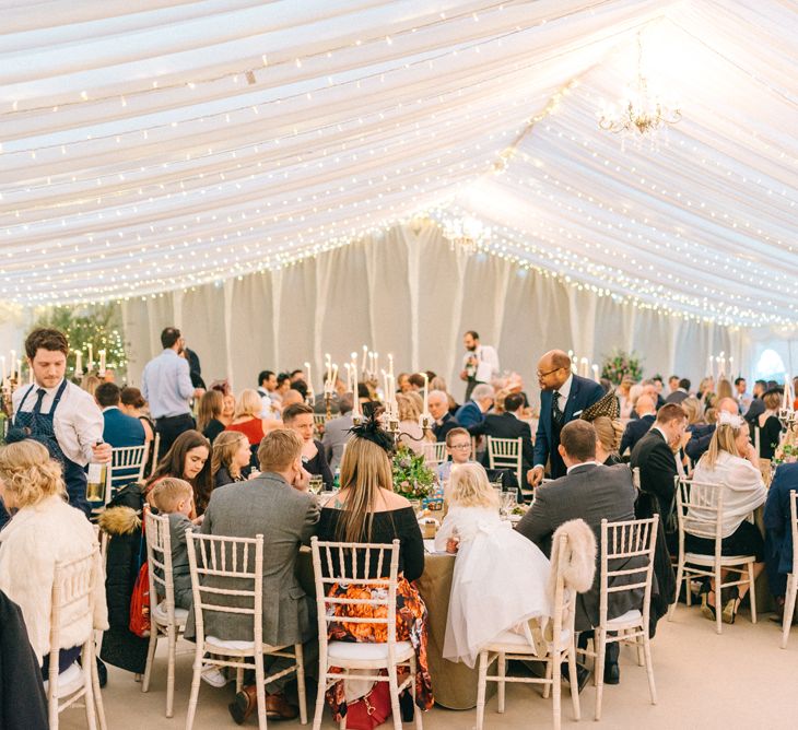 Elegant Classic Winter Wedding In A Marquee With Candles & Olive Trees With Images From Sarah Jane Ethan Photography