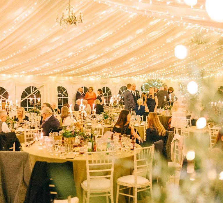 Elegant Classic Winter Wedding In A Marquee With Candles & Olive Trees With Images From Sarah Jane Ethan Photography