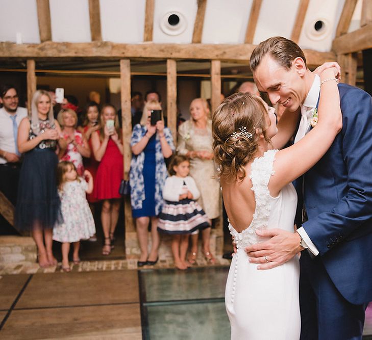 First Dance // South Farm Wedding Planned & Styled By Mirabella Weddings With Bride In Pronovias And Florals By Lily And May With Images From Photography By Bea