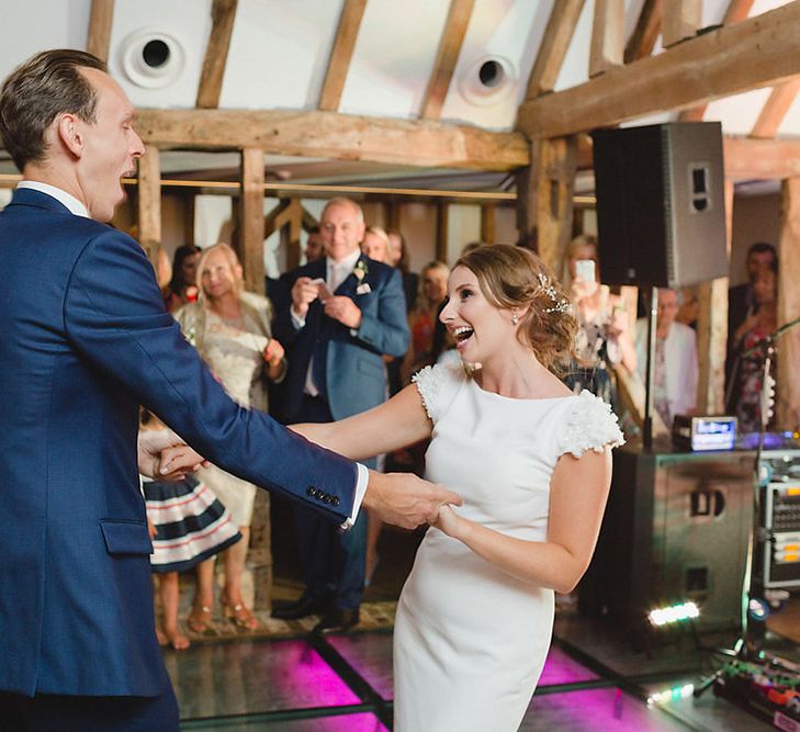 First Dance // South Farm Wedding Planned & Styled By Mirabella Weddings With Bride In Pronovias And Florals By Lily And May With Images From Photography By Bea