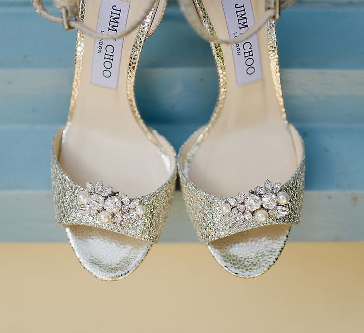 Jimmy Choo Wedding Shoes // South Farm Wedding Planned & Styled By Mirabella Weddings With Bride In Pronovias And Florals By Lily And May With Images From Photography By Bea