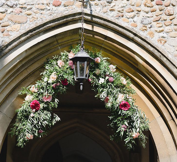 Floral Arch For Church // South Farm Wedding Planned & Styled By Mirabella Weddings With Bride In Pronovias And Florals By Lily And May With Images From Photography By Bea