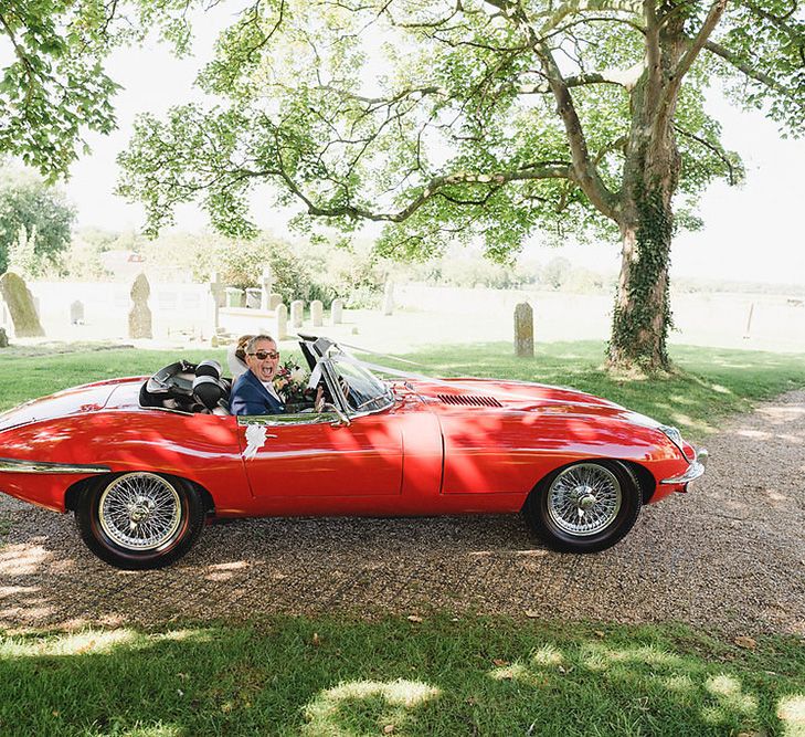 Vintage Wedding Car // South Farm Wedding Planned & Styled By Mirabella Weddings With Bride In Pronovias And Florals By Lily And May With Images From Photography By Bea