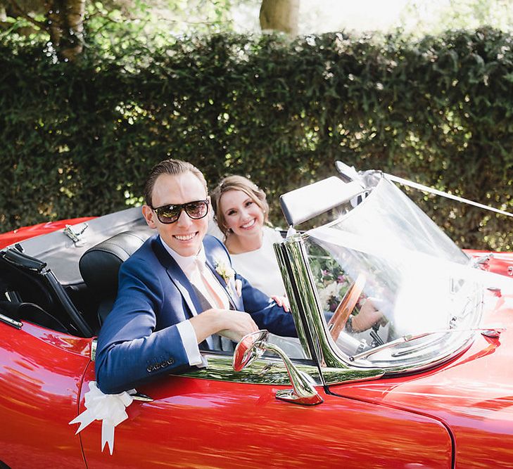 Vintage Wedding Car For Wedding // South Farm Wedding Planned & Styled By Mirabella Weddings With Bride In Pronovias And Florals By Lily And May With Images From Photography By Bea