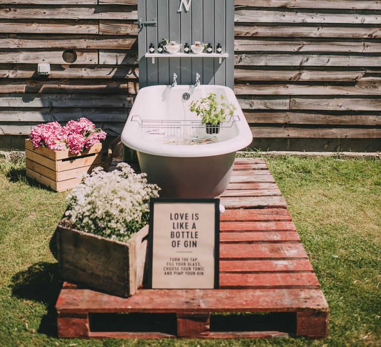 Original Gin Bath For Weddings