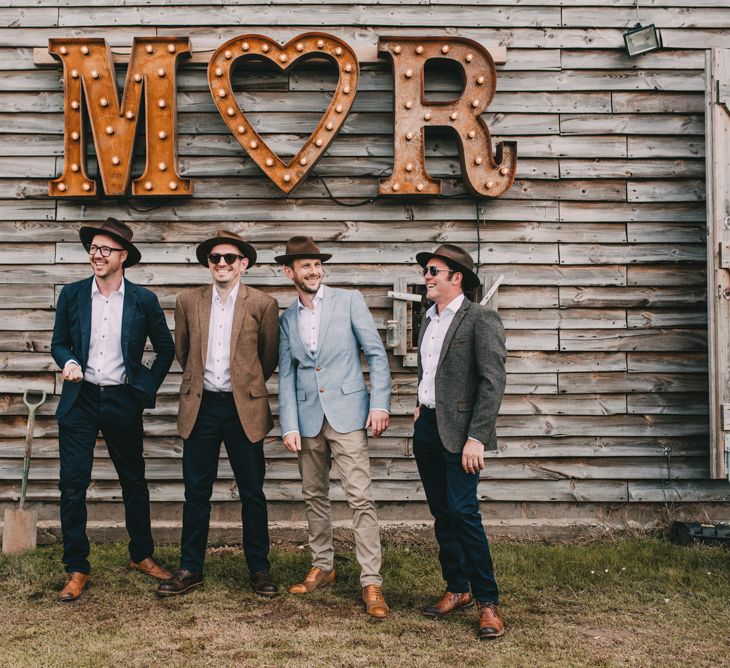 Groomsmen in Folksy Outfits