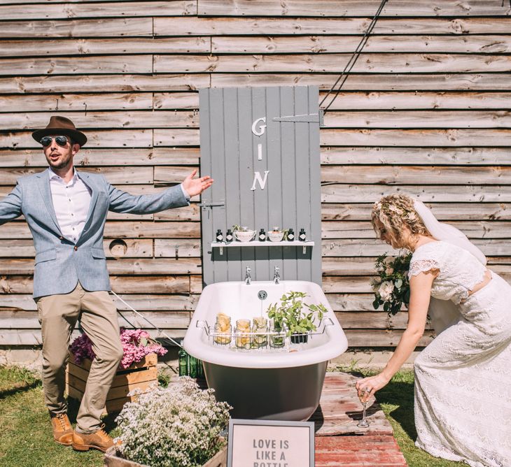 Original Gin Bath at Wedding