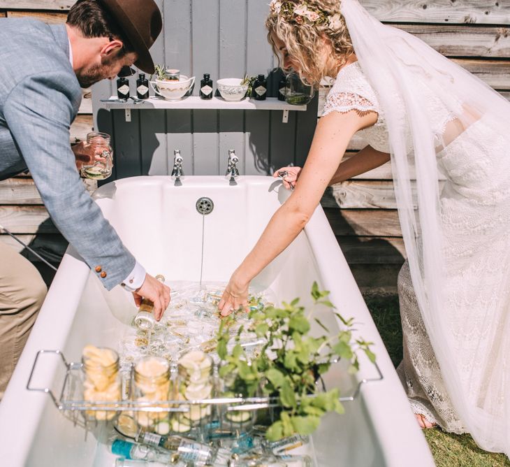 Original Gin Bath at Wedding