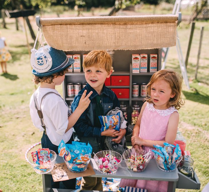 Children's Sweetie Station at Wedding