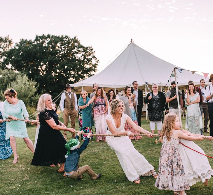 Tug Of War at Wedding Reception