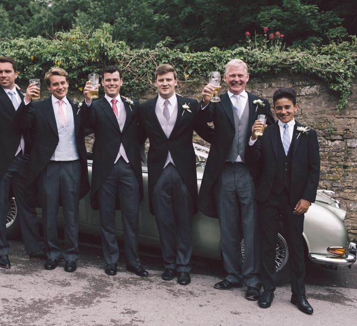 Groomsmen in Traditional Morning Suits