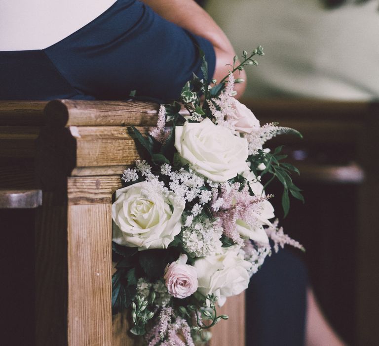 Church Pew End Wedding Flowers