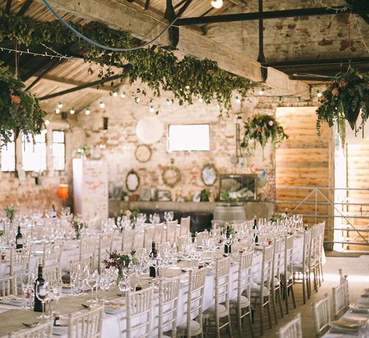 Rustic Barn Filled with British Grown Flowers