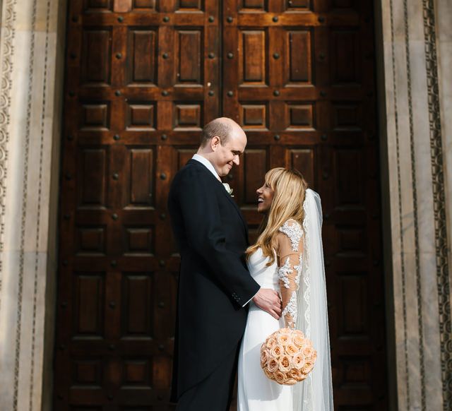 Bride in Martina Liana from Essense of Australia Bridal Gown