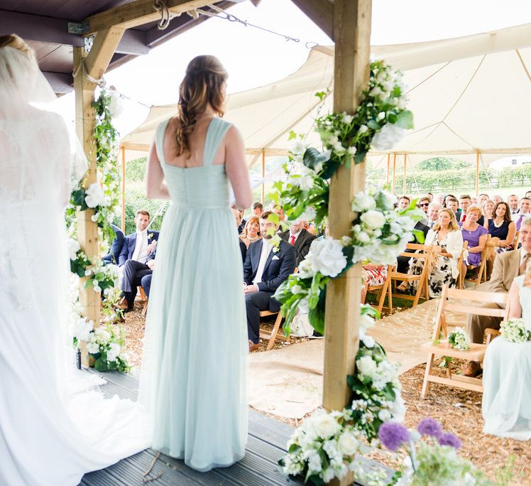 Outdoor Wedding Ceremony at Church Farm | Turner & Moss Photography