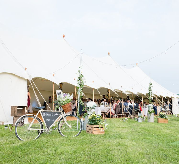 Elegant Greenery & White Rustic Marquee Wedding at Church Farm | Turner & Moss Photography