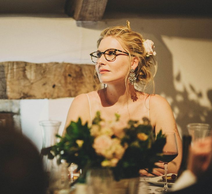 Bride during Wedding Reception Speeches