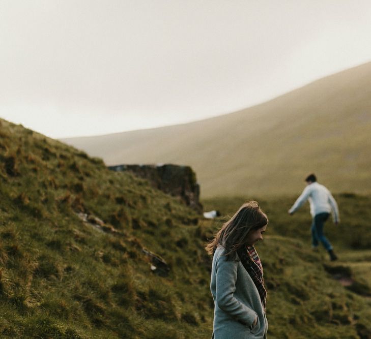 Pre Wedding Shoot In The Brecon Beacons With Images By Millie Benbow Photography | Rebecca & Karl Wildflower Illustration Co.