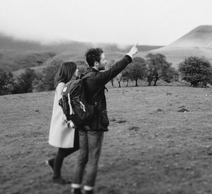 Pre Wedding Shoot In The Brecon Beacons With Images By Millie Benbow Photography | Rebecca & Karl Wildflower Illustration Co.