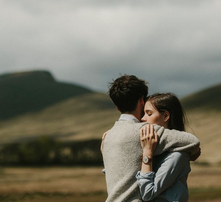 Pre Wedding Shoot In The Brecon Beacons With Images By Millie Benbow Photography | Rebecca & Karl Wildflower Illustration Co.