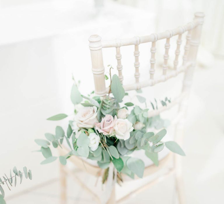 Aisle Wedding Flowers | Elegant Pastel Wedding at Gaynes Park, Essex | White Stag Wedding Photography | At Motion Film