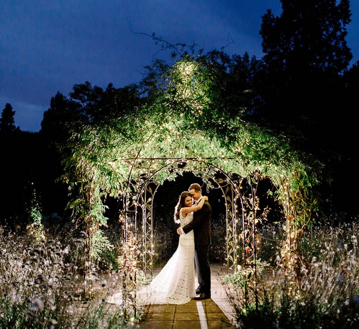 Bride in Lace Gown from Blackburn Bridal | Groom in Navy Three-piece Suit | Elegant Pastel Wedding at Gaynes Park, Essex | White Stag Wedding Photography | At Motion Film