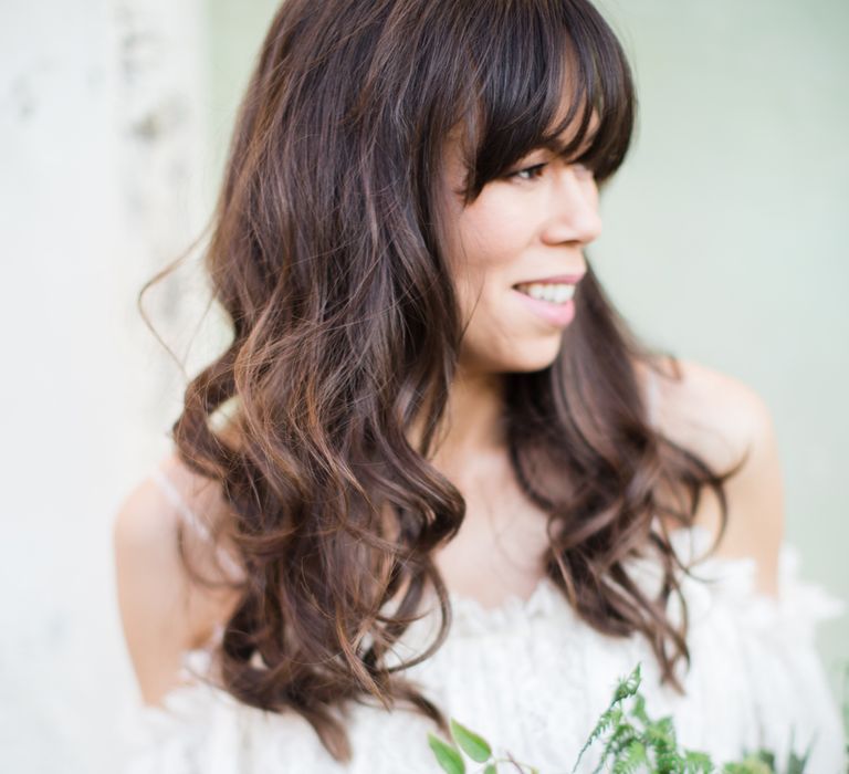 Bride-to-be in Lace Katya Katya Shehurina Dress | Romantic Engagement Shoot at Villa Borghese Gardens, Rome by The Wedding Stylist | Cecelina Photography