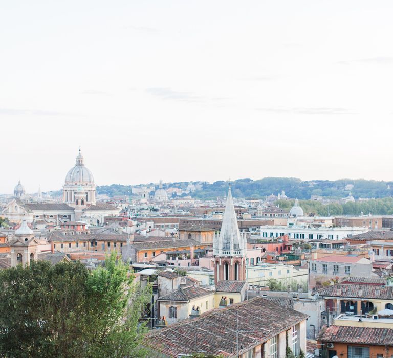 Romantic Engagement Shoot at Villa Borghese Gardens, Rome by The Wedding Stylist | Cecelina Photography