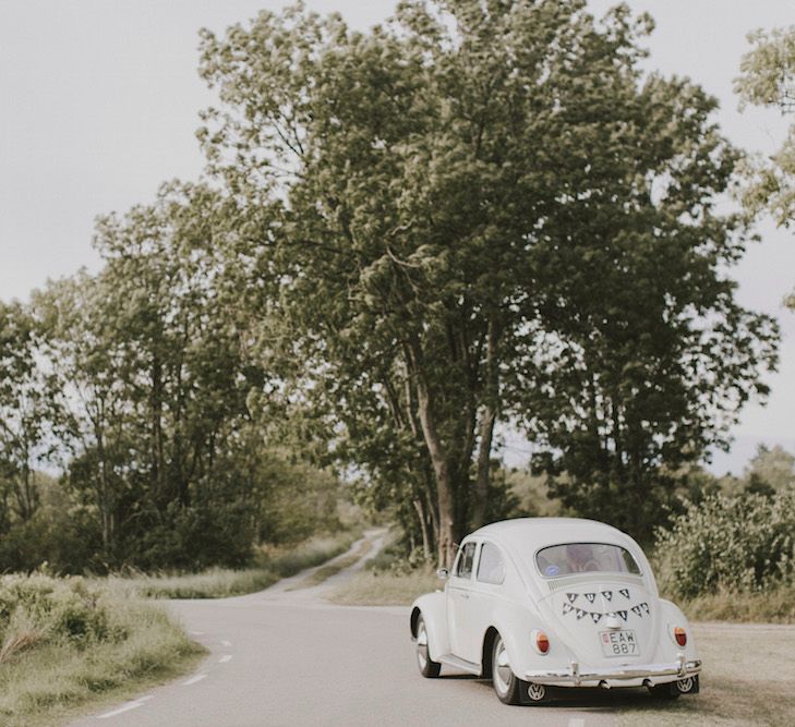 Bride & Groom Beetle Wedding Car