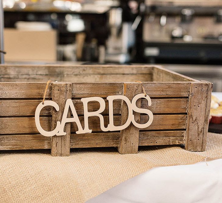 Wooden Crate Wedding Card Box