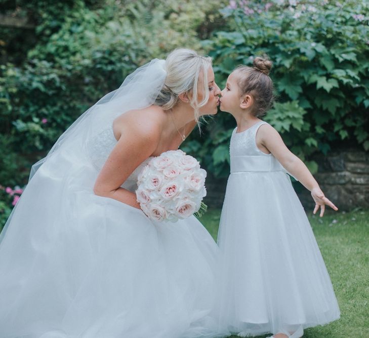 Blush & Copper Details For A Rustic Luxe At Home Wedding With Bridesmaids In Adrianna Pappel & Images From Julia & You Photography