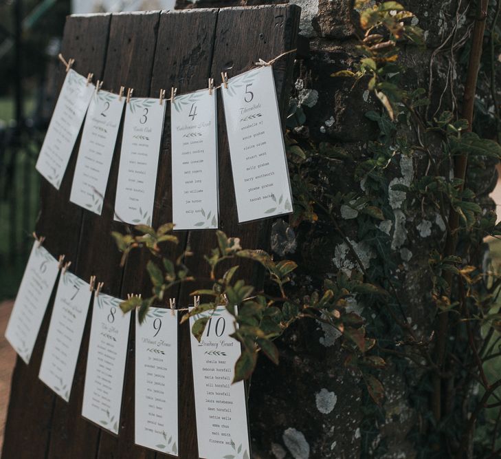 Simple Table Plan For Wedding