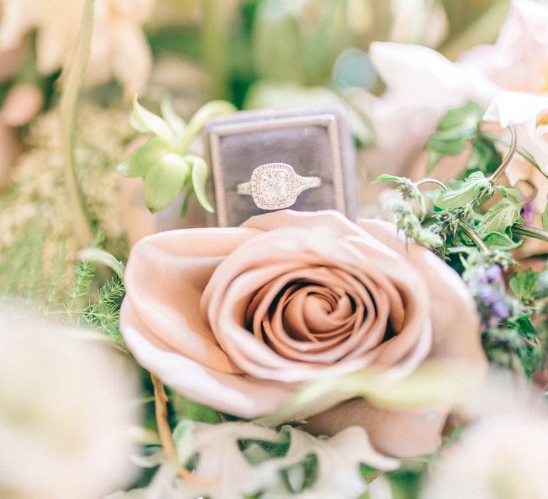 Gorgeous Handmade Pastel Rustic Tipi Wedding At The Gardens Yalding With Bride In Long Sleeved Lace Gown & Images From Sarah Jane Ethan Photography