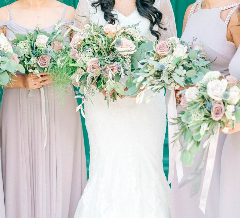 Gorgeous Handmade Pastel Rustic Tipi Wedding At The Gardens Yalding With Bride In Long Sleeved Lace Gown & Images From Sarah Jane Ethan Photography