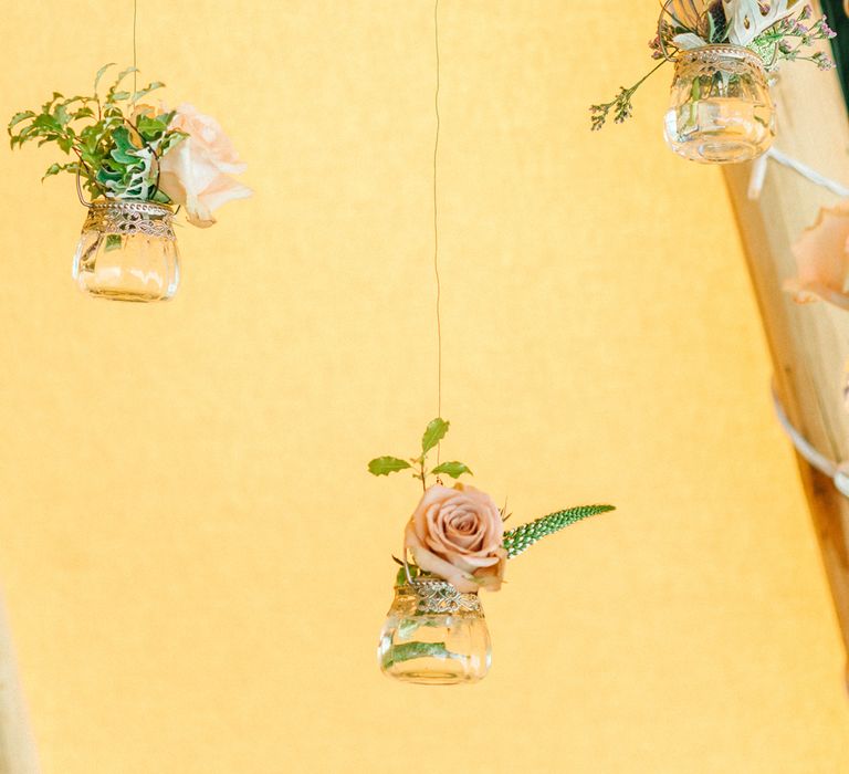 Gorgeous Handmade Pastel Rustic Tipi Wedding At The Gardens Yalding With Bride In Long Sleeved Lace Gown & Images From Sarah Jane Ethan Photography