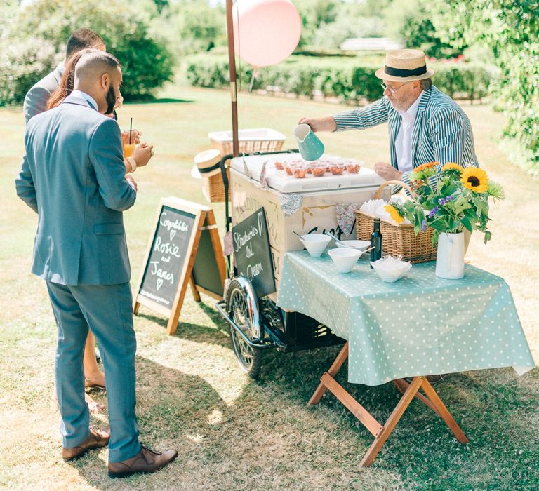 Gorgeous Handmade Pastel Rustic Tipi Wedding At The Gardens Yalding With Bride In Long Sleeved Lace Gown & Images From Sarah Jane Ethan Photography