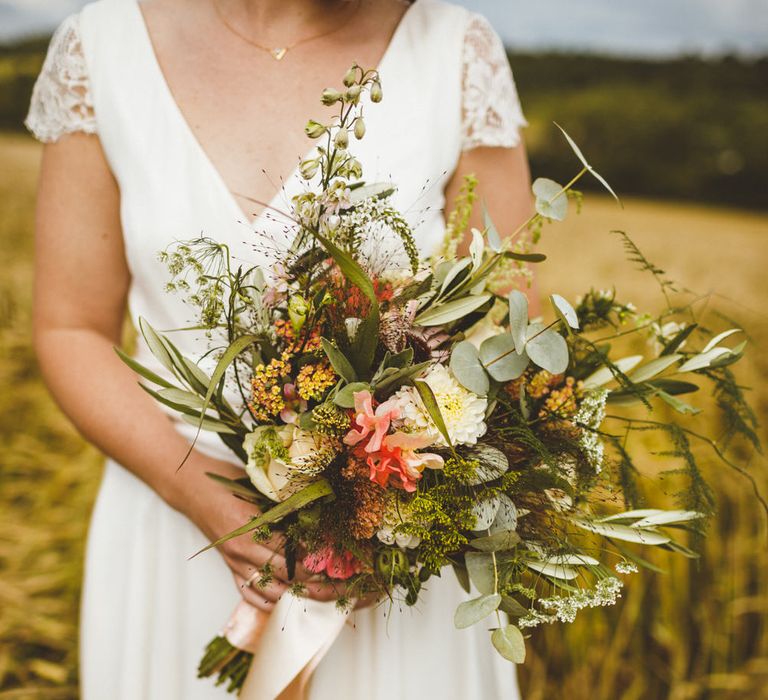 Daisy By Halfpenny London For A Boho Barn Wedding In Yorkshire With Decor By Wild At Heart Weddings Images By Photography 34