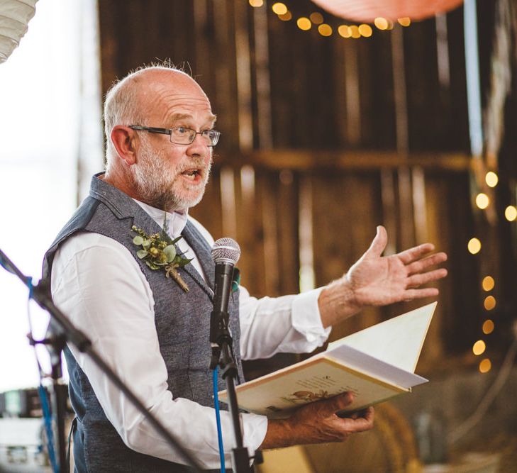 Wedding Speeches // Daisy By Halfpenny London For A Boho Barn Wedding In Yorkshire With Decor By Wild At Heart Weddings Images By Photography 34