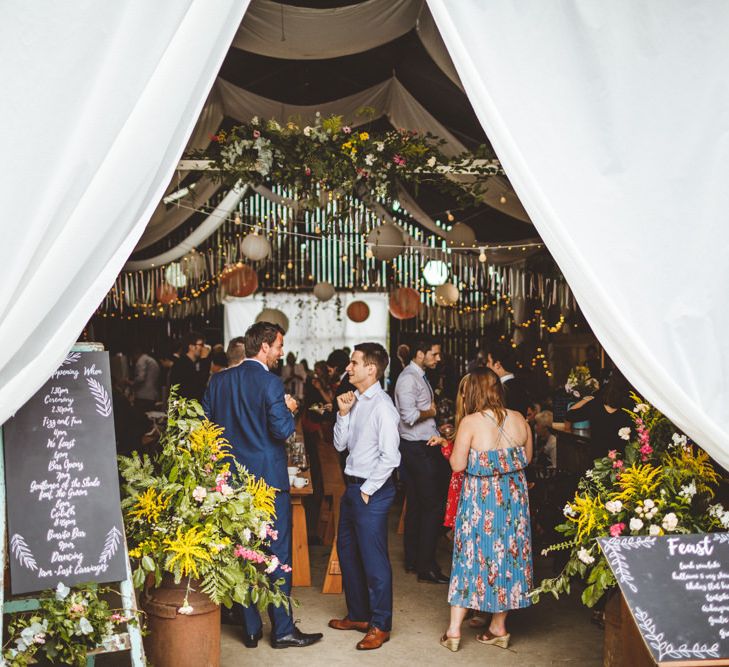 Daisy By Halfpenny London For A Boho Barn Wedding In Yorkshire With Decor By Wild At Heart Weddings Images By Photography 34