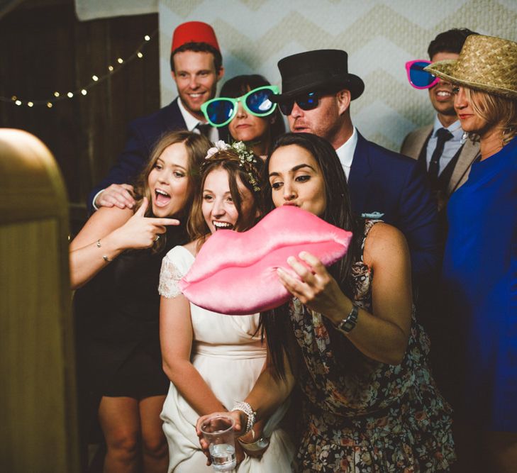 Wedding Photo Booth // Daisy By Halfpenny London For A Boho Barn Wedding In Yorkshire With Decor By Wild At Heart Weddings Images By Photography 34