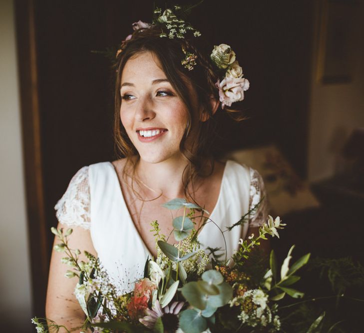 Daisy By Halfpenny London For A Boho Barn Wedding In Yorkshire With Decor By Wild At Heart Weddings Images By Photography 34