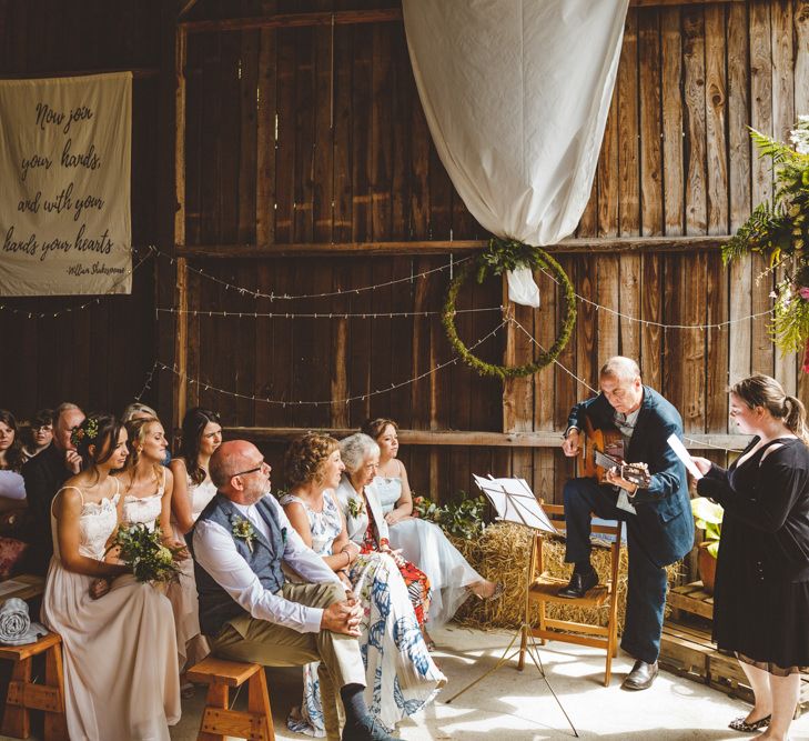 Humanist Wedding Ceremony // Daisy By Halfpenny London For A Boho Barn Wedding In Yorkshire With Decor By Wild At Heart Weddings Images By Photography 34