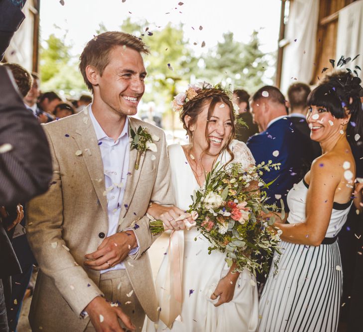 Humanist Wedding Ceremony // Daisy By Halfpenny London For A Boho Barn Wedding In Yorkshire With Decor By Wild At Heart Weddings Images By Photography 34