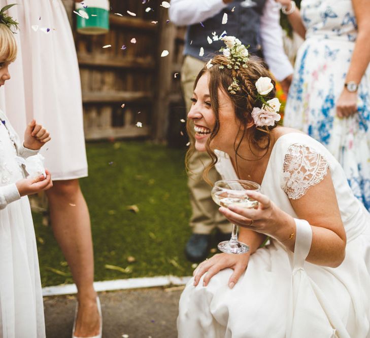 Humanist Wedding Ceremony // Daisy By Halfpenny London For A Boho Barn Wedding In Yorkshire With Decor By Wild At Heart Weddings Images By Photography 34