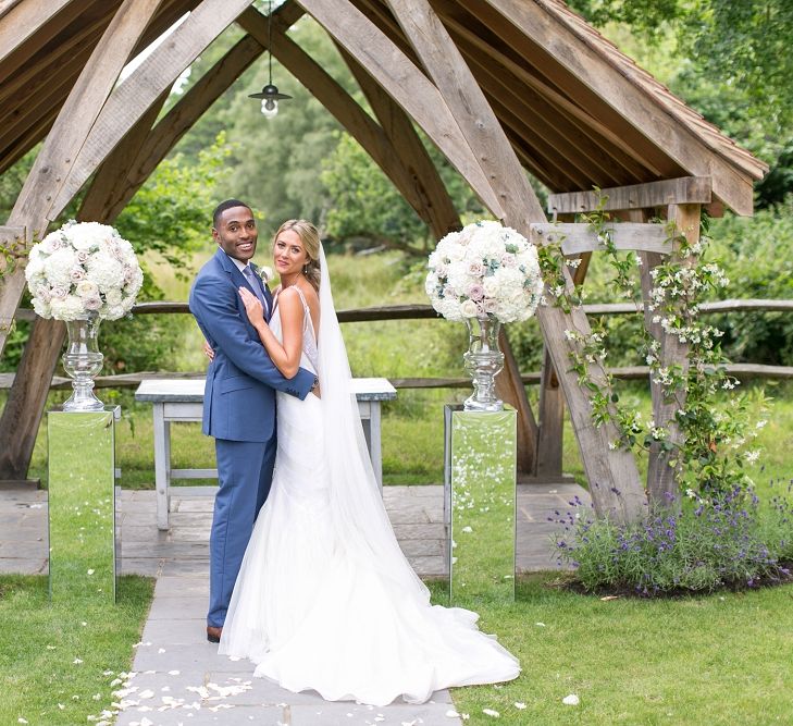 Bride in Anita Massarella Baridal Gown | Groom in Navy Cad and The Dndy Suit | Millbridge Court, Surrey | Anneli Marinovich Photography