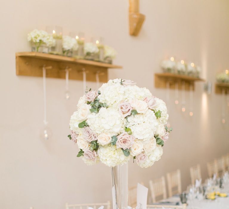 Tall Floral Centrepieces | Millbridge Court, Surrey | Anneli Marinovich Photography